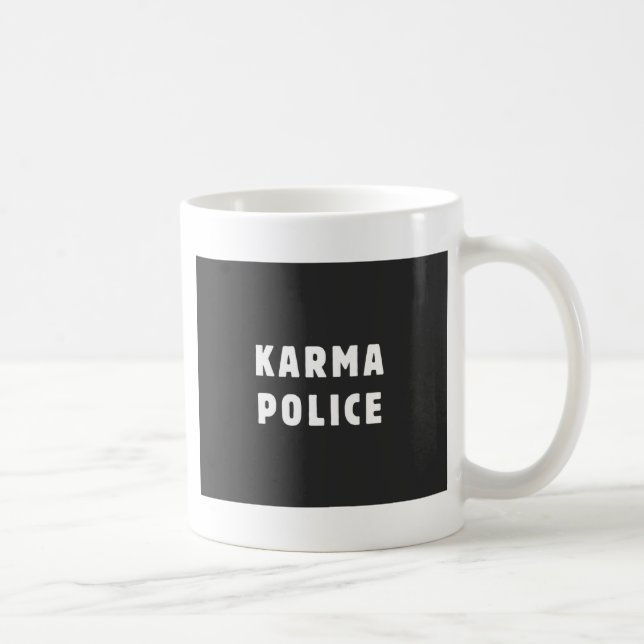 Taza De Café Policía de las karmas (Derecha)