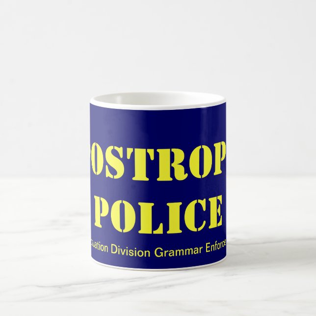 Taza De Café Policía del apóstrofe (Centro)