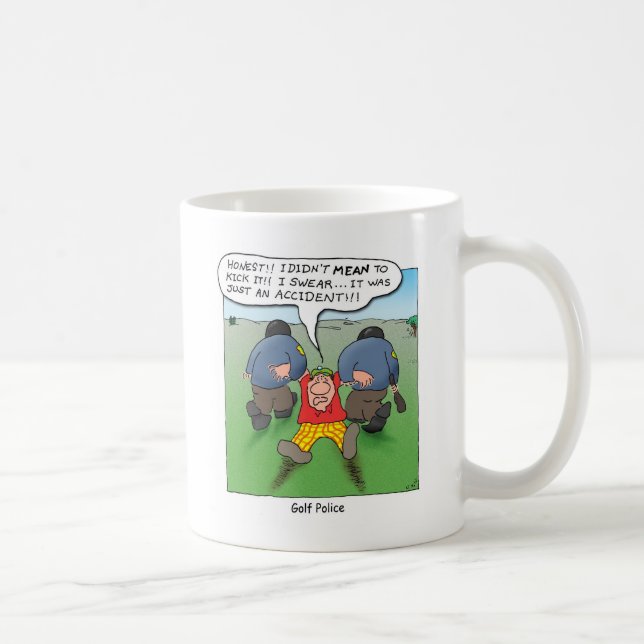Taza De Café Policía del golf (Derecha)