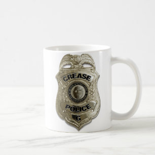 Taza De Café Policía del pliegue (portero del hockey)