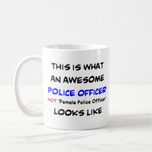Taza De Café policía no femenina impresionante
