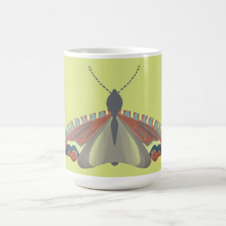 Taza De Café Polilla pintada de verde