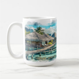 Taza De Café Polinesia Francesa Bora Bora Serenity |