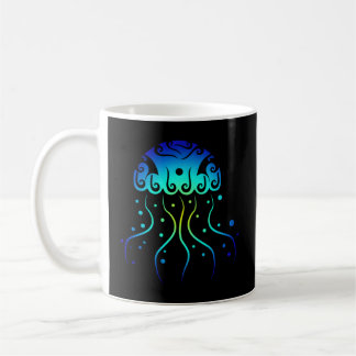 Taza De Café Polinesia Maori Jellyfish Tribal Tatto Nueva Zelan