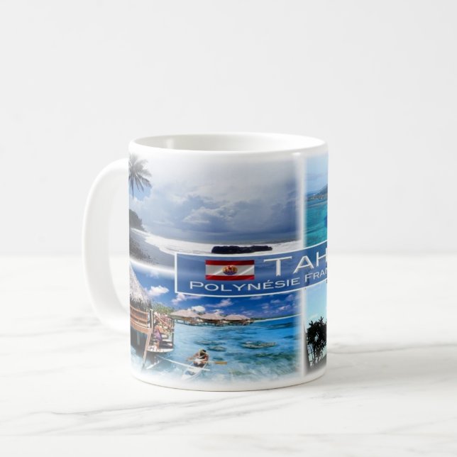 Taza De Café Polinesie Francaise - Tahiti - PF (Anverso izquierdo)