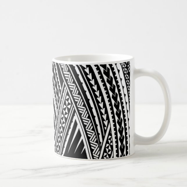 Taza De Café Polinesio Hawai Tribal Samoan Café Koko Mug (Derecha)