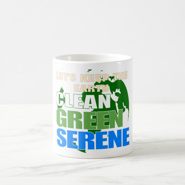 Taza De Café Política de calentamiento global (Centro)