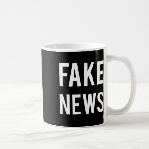 Taza De Café Política de Medios de Noticias Falsas Hombre parti
