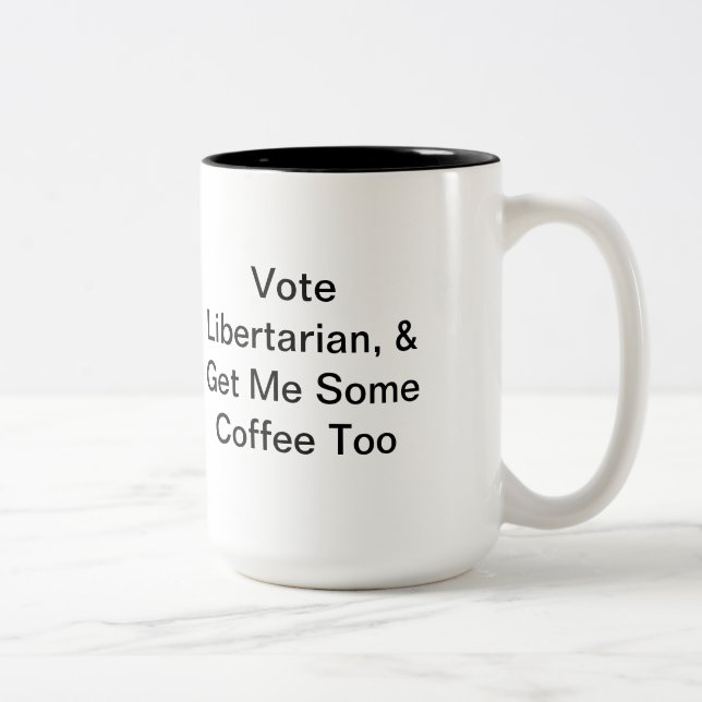 Taza de café política libertaria (Derecha)