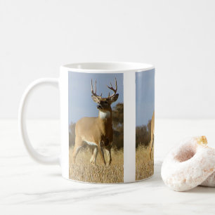 Taza De Café Póliza blanca de otoño