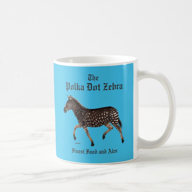 Taza De Café Polka Dot Zebra English Pub (Derecha)