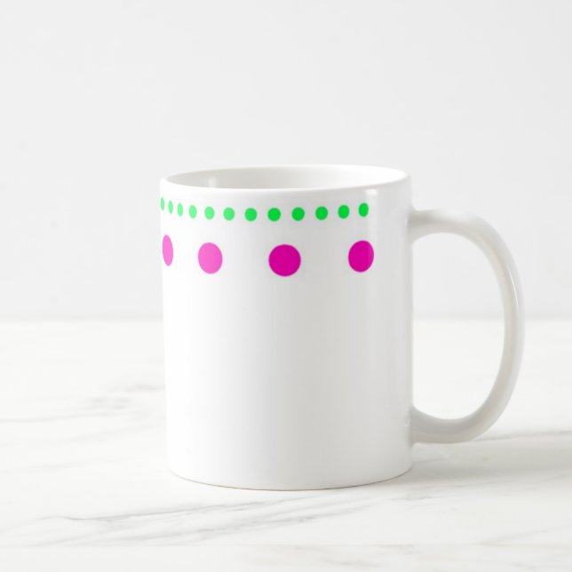 Taza De Café polka dots punteáis puntuado (Derecha)