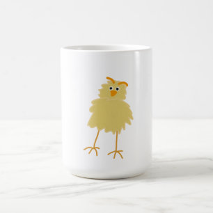 Taza De Café Pollito bebé amarillo lindo y esponjoso