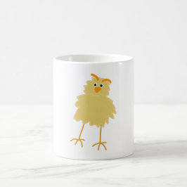 Taza De Café Pollito bebé amarillo lindo y esponjoso