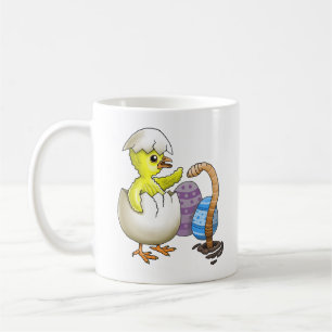 Taza De Café Pollito de Pascua recién salido del cascarón