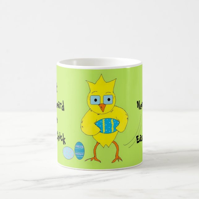 Taza De Café Pollito divertido de Pascua (Centro)