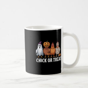 Taza De Café Pollito Divertido O Gallinas Fantasmales De Hallow