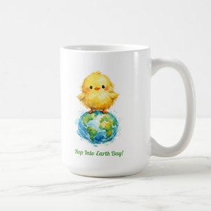 Taza De Café Pollito Lindo en Globo - Diseño de Pascua y Día de
