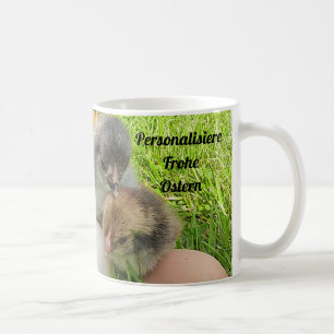 Taza De Café pollito más audaz, cerdo de Pascua, huevos y pollo