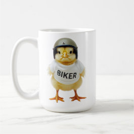 Taza De Café Pollitos de ciclismo unen mamáes graciosas de moto