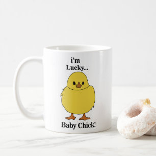 Taza De Café Pollitos Soy Afortunado Pollito Bebe