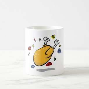 Taza De Café Pollo Asado de Dibujos Animados Divertido que se C