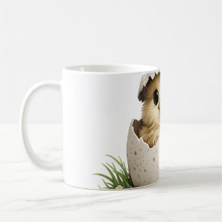Taza De Café Pollo bebé en cáscara de huevo