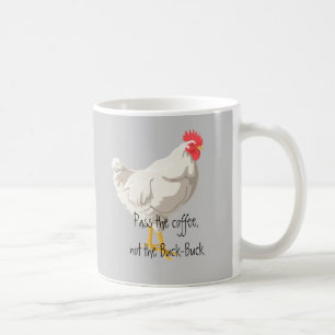 Taza De Café Pollo blanco