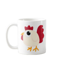 Pollo blanco divertido