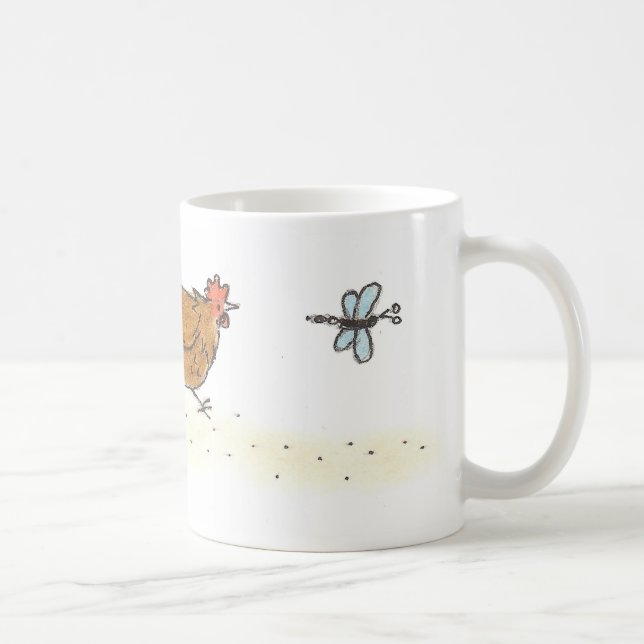 TAZA DE CAFÉ POLLO CON LA MOSCA DEL DRAGÓN (Derecha)