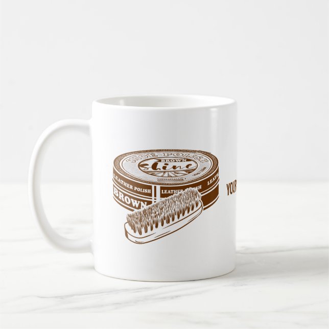 Taza De Café Pollo de calzado marrón (Izquierda)