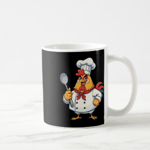 Taza De Café Pollo de dibujos animados cocina gallo chef cocina