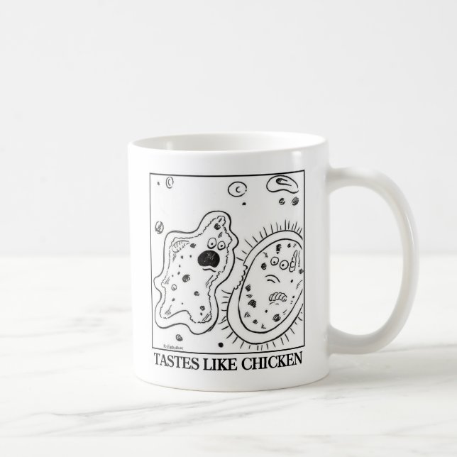 TAZA DE CAFÉ POLLO DE LA AMEBA (Derecha)