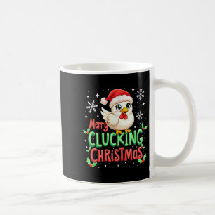 Taza De Café Pollo de Navidades de Merry Clucking