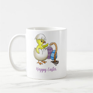 Taza De Café Pollo de Pascua recién nacido