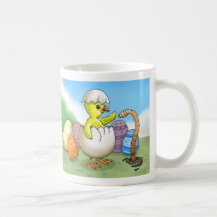 Taza De Café Pollo de Pascua recién nacido