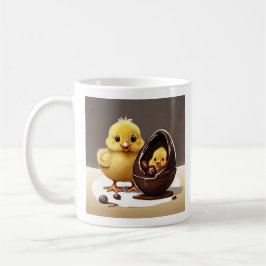 Taza De Café Pollo de Pascua y pollo