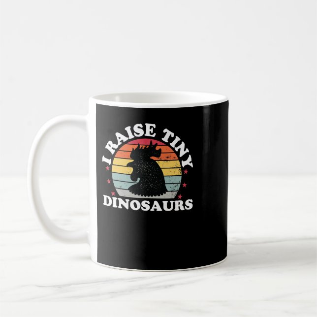 Taza De Café Pollo de pollo crio dinosaurios divertidos de poll (Izquierda)