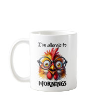 Pollo divertido por la mañana.