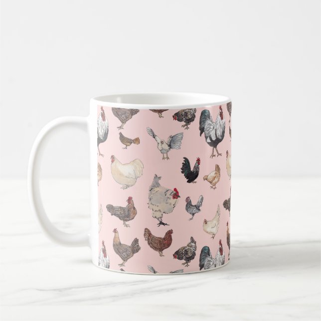Taza De Café Pollo feliz (Izquierda)