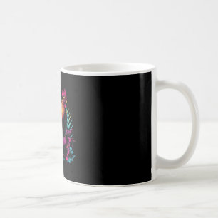 Taza De Café Pollo Flores Hawaianas Gallo Kauai Hawái Vint