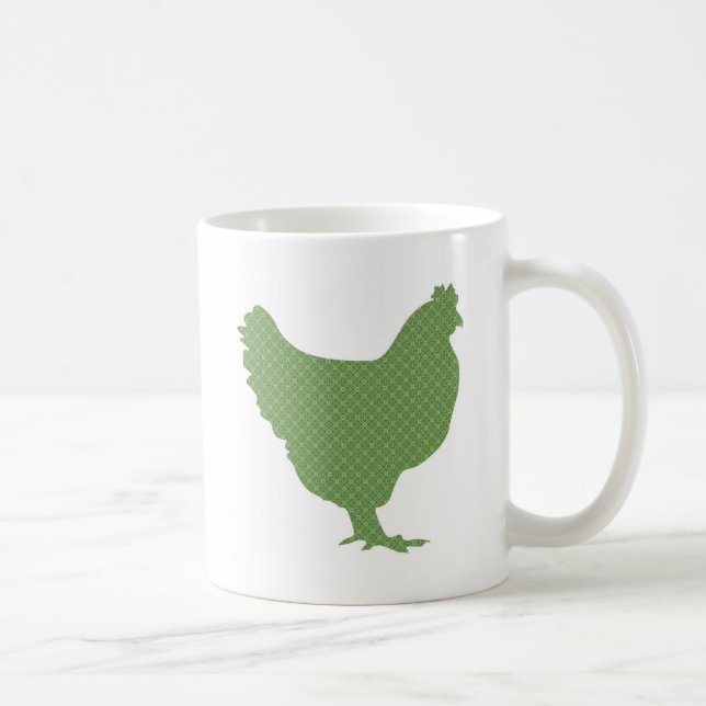 Taza De Café Pollo Funky moderno (Derecha)