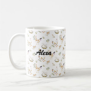 Taza De Café Pollo Lindo Personalizado Animal de Granja