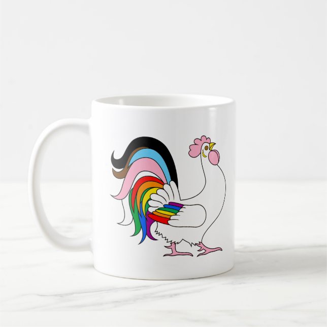 Taza De Café Pollo Orgullo Progreso (Izquierda)
