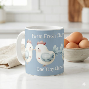 Taza De Café Pollo Pastel Cottagecore