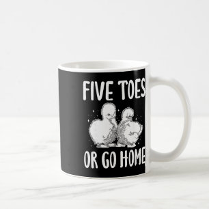 Taza De Café Pollo Seda Cinco Dedos O Vete A Casa