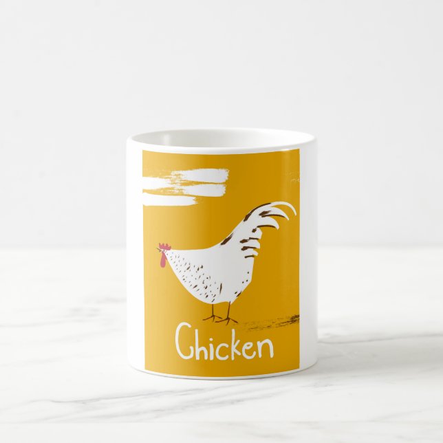 Taza De Café Pollo vintage (Centro)
