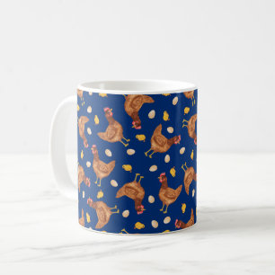 Taza De Café Pollo y huevos
