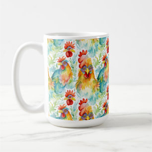 Taza De Café Pollos acuáticos de la granja de maíz