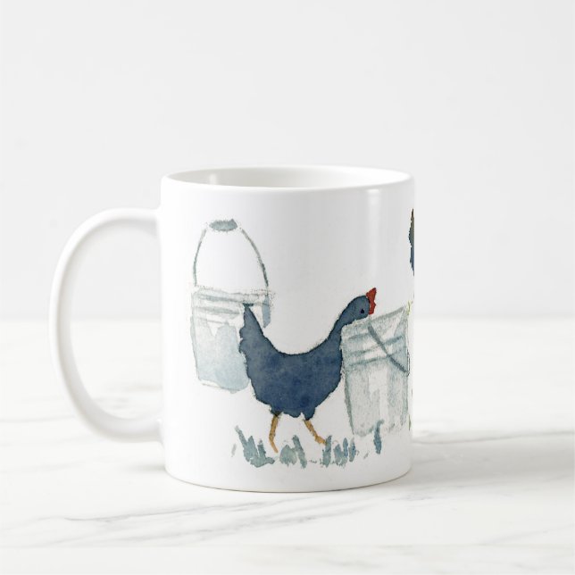 Taza De Café Pollos de alimentación (Izquierda)